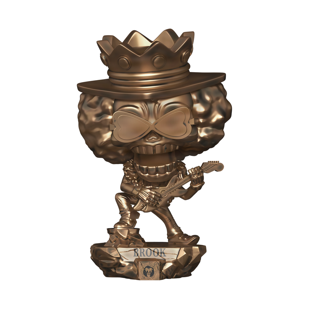 Funko Pop! Animation – Brook #2215 (One Piece) – Édition Bronze Métallisé