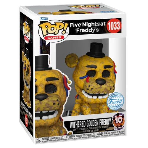Funko Pop! Games – Withered Golden Freddy #1033 (Five Nights at Freddy’s – Édition 10e Anniversaire)