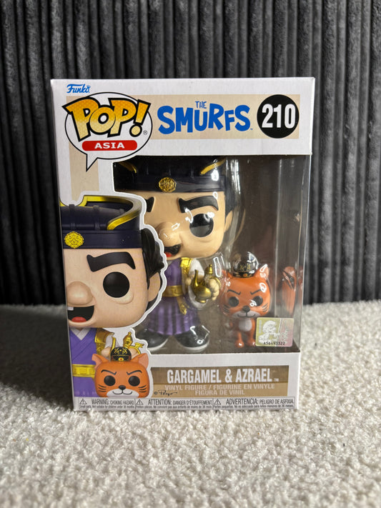 Funko Pop! Asia : Les Schtroumpfs – Gargamel & Azraël #210 (Ensemble exclusif)