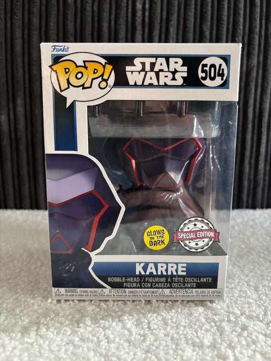 Funko Pop! Star Wars – Karre #504 (Édition spéciale, brille dans le noir)
