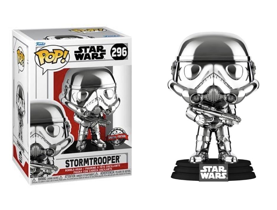 Funko Pop! Star Wars – Stormtrooper #296 (Édition Spéciale, Chrome)