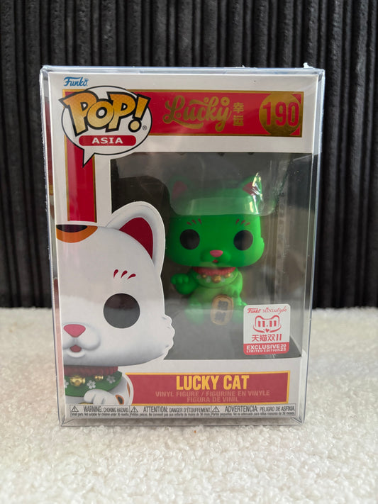 Funko Pop! Asia – Lucky Cat #190 – Exclusif (Vert)