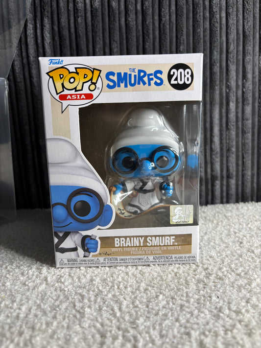Funko Pop! Asia : Les Schtroumpfs – Le Schtroumpf à lunettes #208 (Édition exclusive)