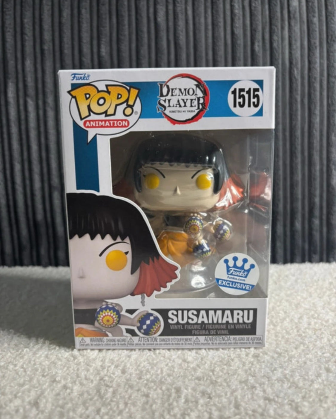 Funko Pop! Animation – Susamaru #1515 (Série Demon Slayer : Kimetsu no Yaiba – Édition exclusive phosphorescente)