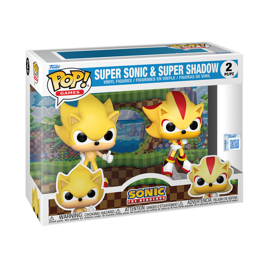 Funko Pop! Games – Super Sonic & Super Shadow (Lot de 2)