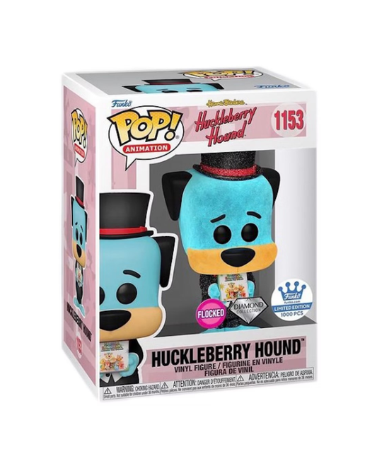 Huckleberry Hound – Pop! Animation #1153 (Flocage / Diamond Collection / Édition limitée 1000 exemplaires)