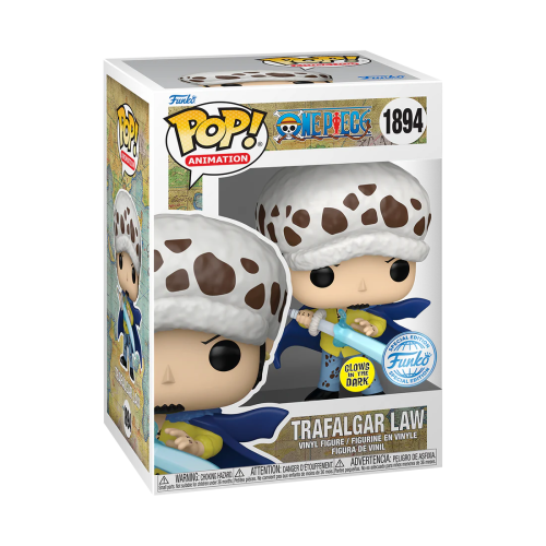 Funko Pop! Animation – Trafalgar Law #1894 (One Piece – Édition Spéciale, Brille dans le noir)