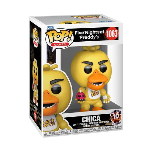 Funko Pop! Games – Chica #1063 (Five Nights at Freddy’s – Édition 10e anniversaire)