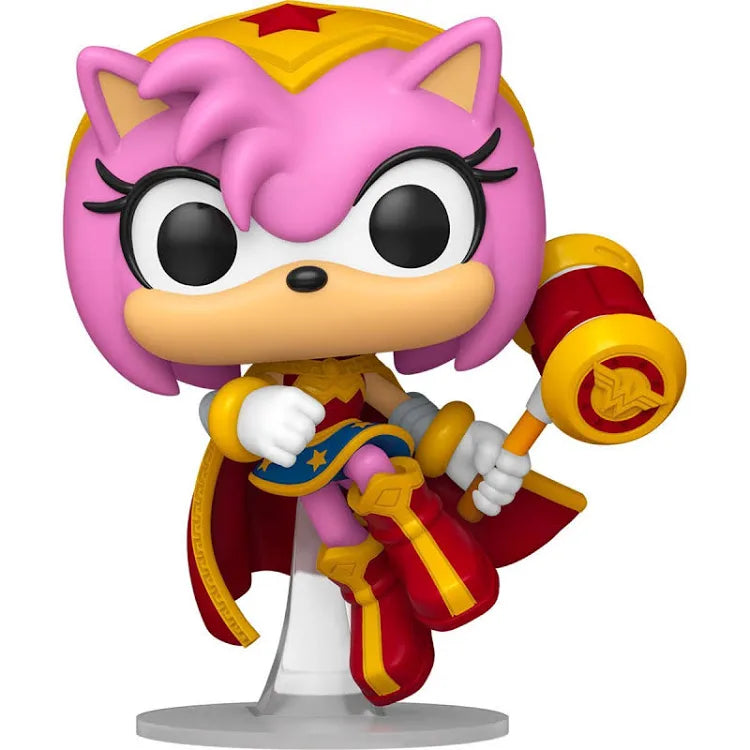 Funko Pop! Heroes – Amy en Wonder Woman #595 (Sonic the Hedgehog x DC)