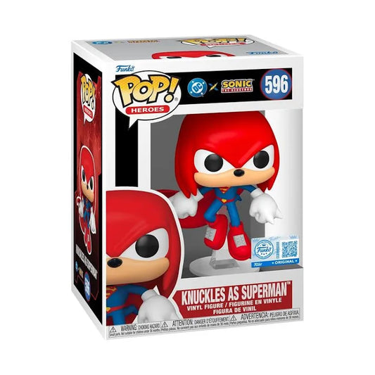 Funko Pop! Heroes – Knuckles en Superman #596 (Sonic the Hedgehog x DC)