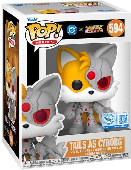 Funko Pop! Heroes – Tails en Cyborg n° 594 (Sonic the Hedgehog)