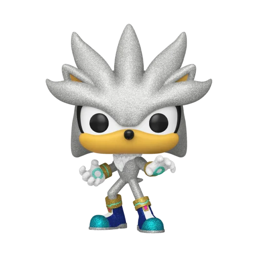 Funko Pop! Games – Silver #1103 (Sonic the Hedgehog – Diamond Collection, Édition Limitée Exclusive)