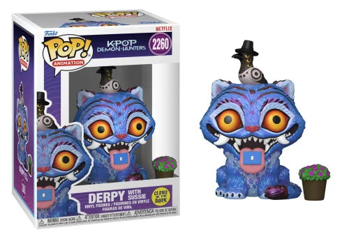 Funko Pop! Animation – Derpy avec Susie #2260 (KPOP Demon Hunters – Brille dans le noir)