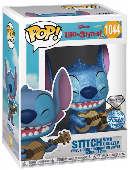 Funko Pop! Disney – Stitch avec ukulélé n° 1044 (Collection Diamond – Édition spéciale)