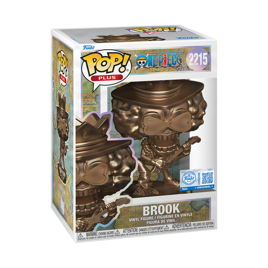 Funko Pop! Animation – Brook #2215 (One Piece) – Édition Bronze Métallisé