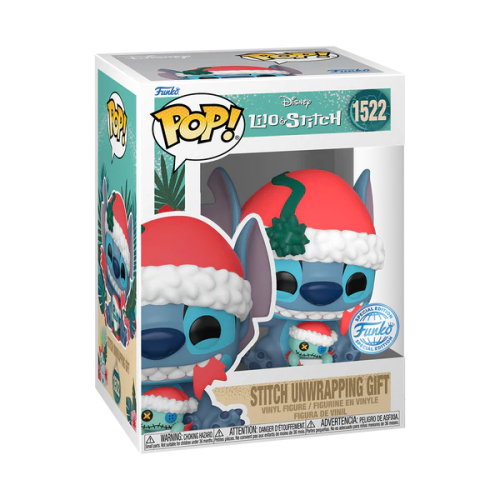 Funko Pop! Disney – Stitch déballant un cadeau n° 1522 (Édition spéciale)