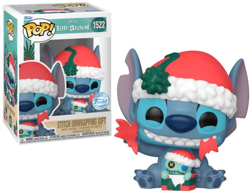 Funko Pop! Disney – Stitch déballant un cadeau n° 1522 (Édition spéciale)